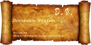 Dornbach Vivien névjegykártya